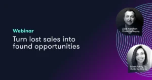 Webinar - Turn lost sales into found oportunities